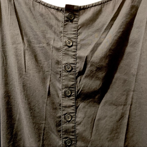 Helmut Lang Black Mini Slip Dress with Button Detailing - Size 6 (EUC) - Picture 2 of 6